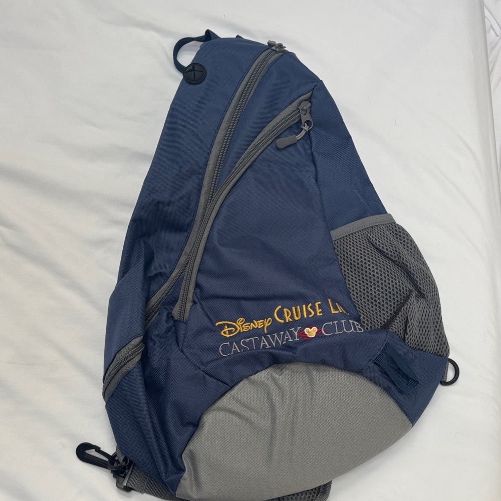 Disney Cruise Line Castaway Club Navy and Gray Backpack